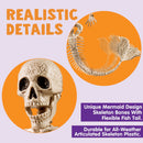 2 PCS 20 Inches Halloween Mermaid Skeleton Plastic Bone