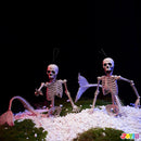 2 PCS 20 Inches Halloween Mermaid Skeleton Plastic Bone