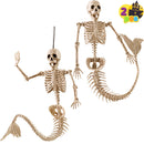 2 PCS 20 Inches Halloween Mermaid Skeleton Plastic Bone