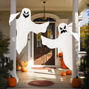 2 Pcs Pack 47in Halloween Lighted Light Up Tree Wrap Decoration