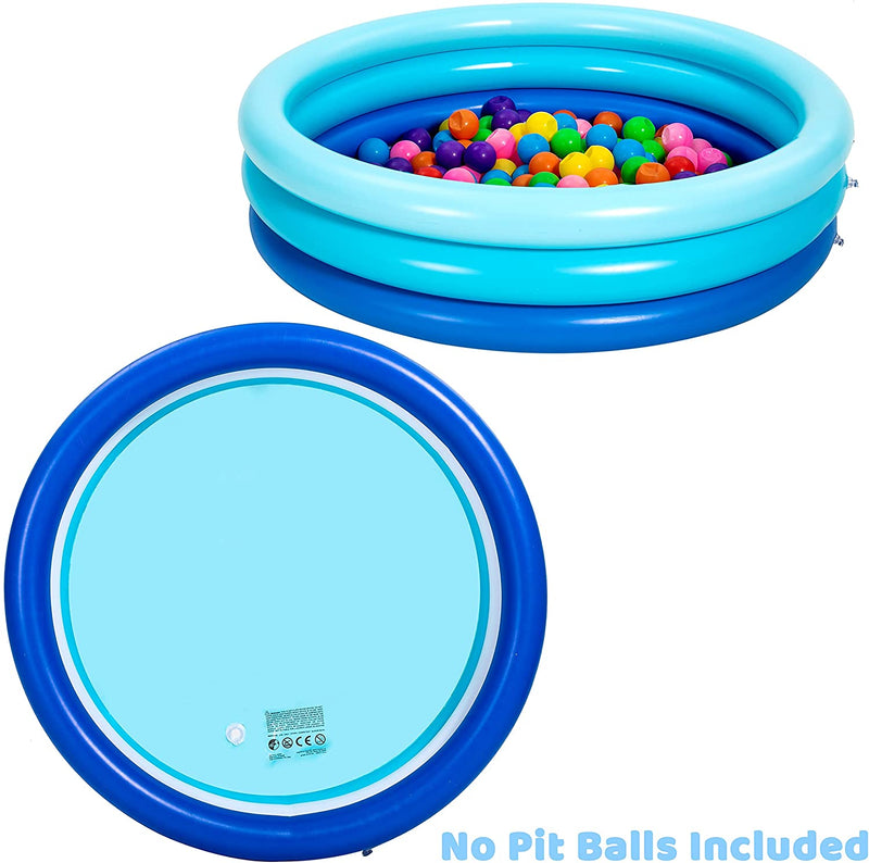 SLOOSH - 45in Blue Inflatable Kiddie Pool Set, 2 Pack
