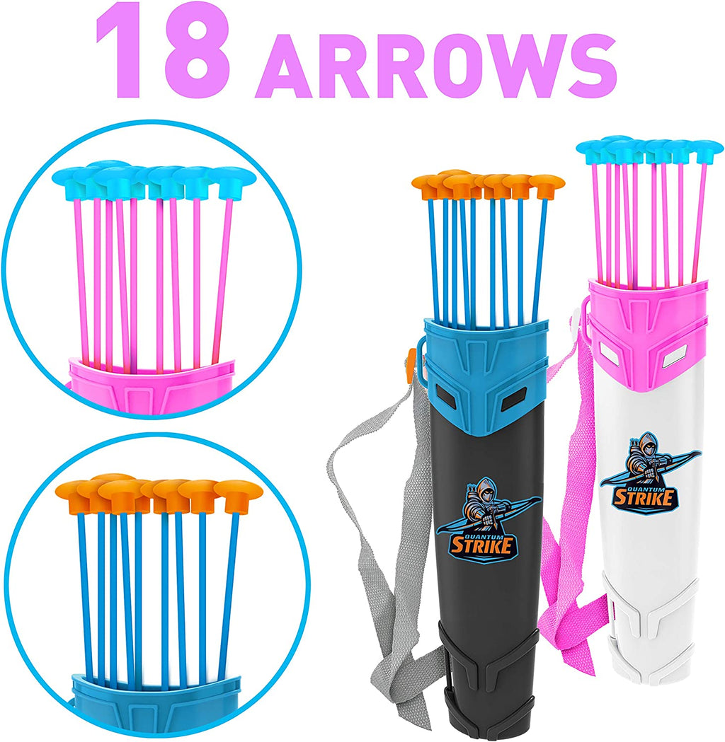 JOYIN LED Bow and Arrow for Kids, Light Up Archery Toy Play Set with  Suction Cups Arrows, Targets & Arrow Case, Indoor and Outdoor Hunting Play  Gift