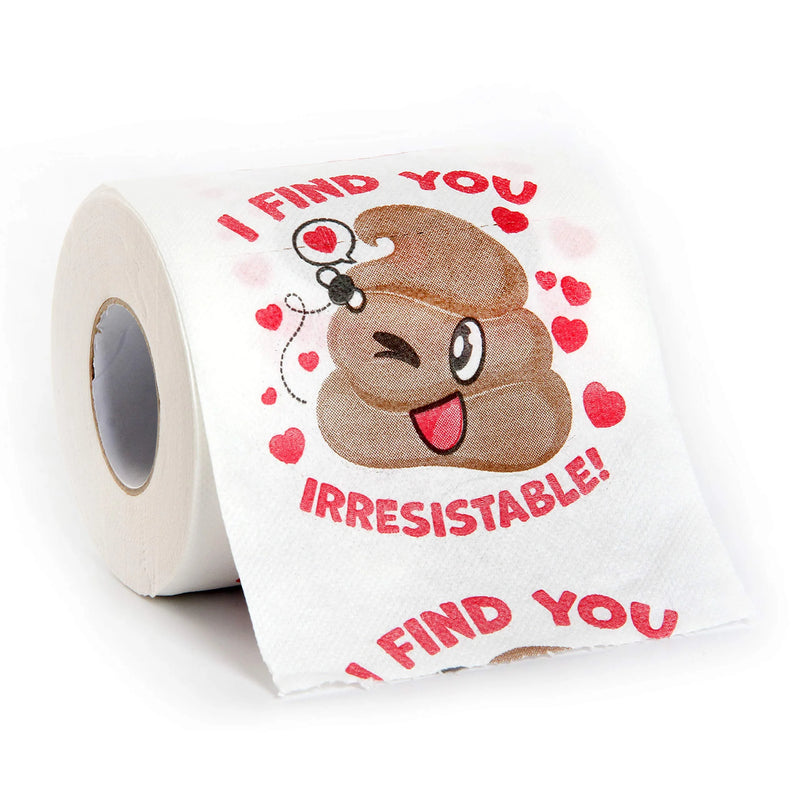 3 Rolls Valentines Day Poop Toilet Paper
