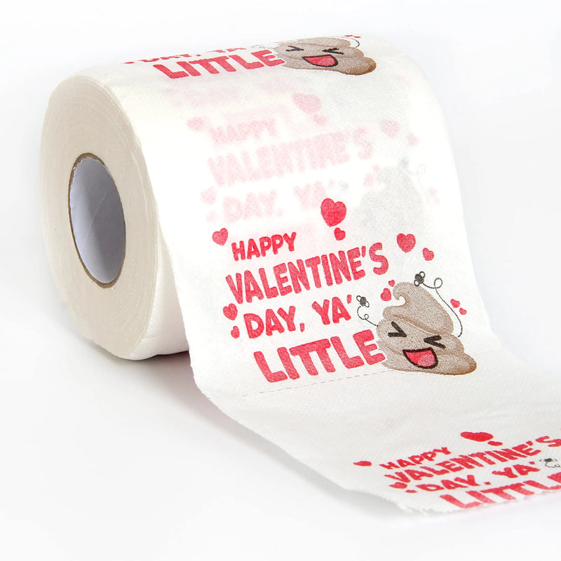 3 Rolls Valentines Day Poop Toilet Paper