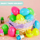 24Pcs 3.15in Bubble Wands Prefilled Easter Eggs for Easter Egg Hunt