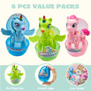 12Pcs Animal Plush Toys Prefilled Easter Eggs 2.5in