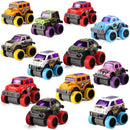 12Pcs 3.8in Easter Eggs Packed with Pull Back Monster Cars and Trucks for Easter Egg Hunt