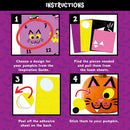 30 Packs Pumpkin Decorating Foam Stickers