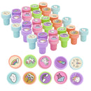 30Pcs Unicorn Stamper Filled Hearts with Valentines Day Cards for Kids-Classroom Exchange Gifts