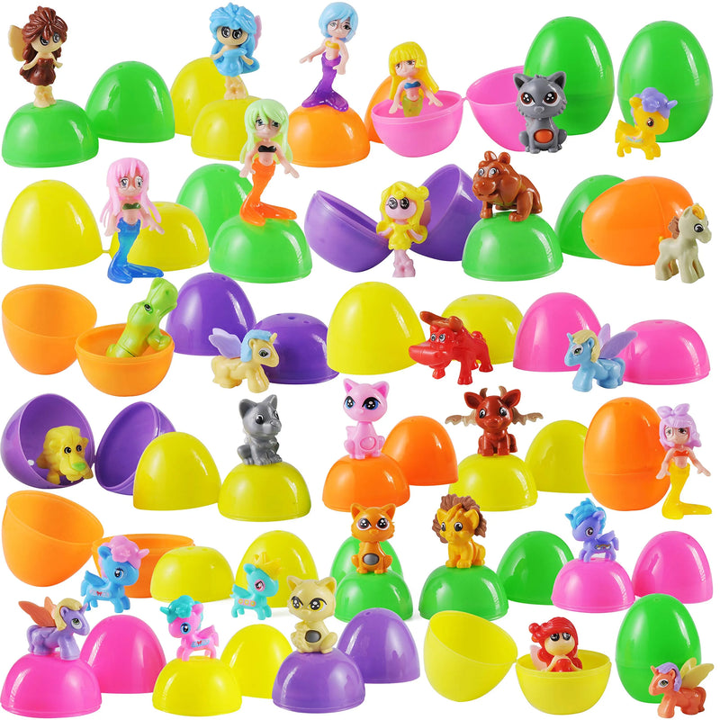 30Pcs Block Assembly Toys Prefilled Easter Eggs 2.4in