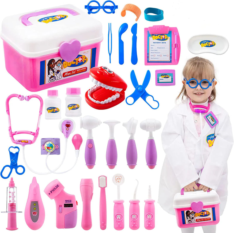 Doctor Kit Pretend-n-Play Toy with Coat - Pink