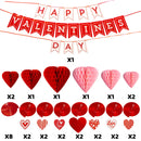 31Pcs Happy Valentines Banner with Paper Flower