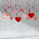 31Pcs Happy Valentines Banner with Paper Flower