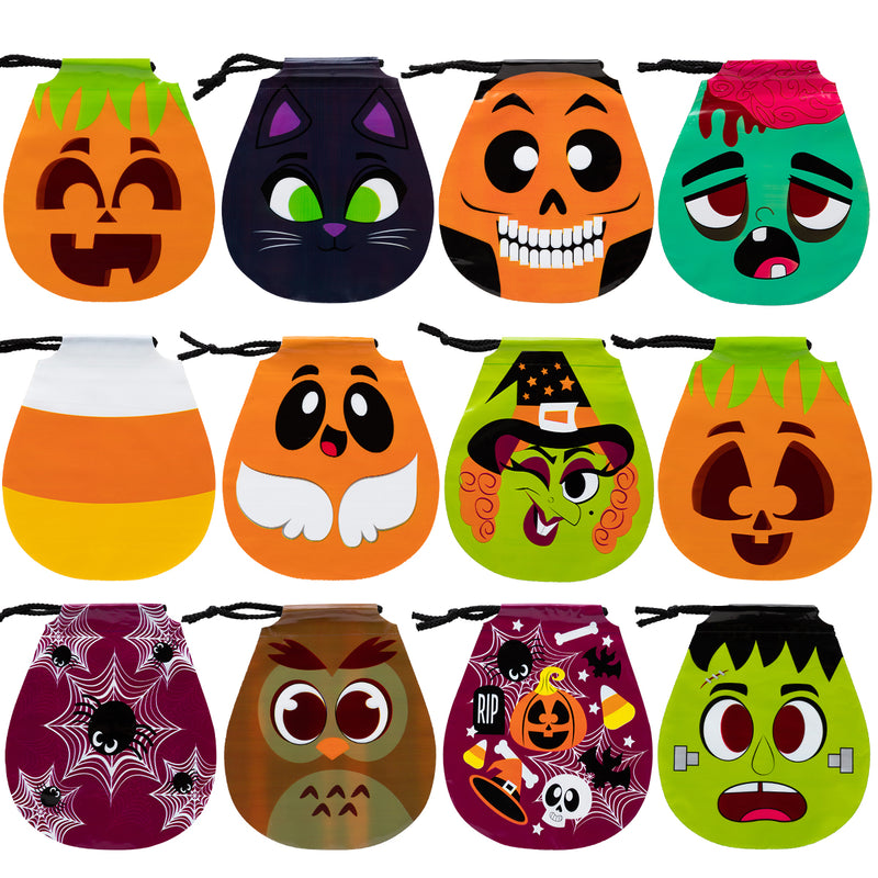 Halloween Goody Bags with Drawstring, Pack of 108