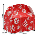 5.25" Christmas Red Gable Candy Boxes, 24 Pcs