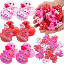 36Pcs Kids Valentines Day Cards with Rubber Ducks-Classroom Exchange Gifts