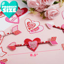 36Pcs Valentines Day Arrow Pencil with Valentines Day Cards for Kids-Classroom Exchange Gifts
