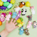 36Pcs Animal Finger Puppets Easter Eggs