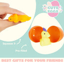 36Pcs Dinosaur Squishy Toys Prefilled Easter Eggs