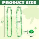 36Pcs St Patrick's Green Shamrock Bead Necklaces