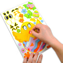 36Pcs Easter Mix and match Make A Face Animal Stickers