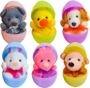 36Pcs 2.35in Animal Plush Toys Prefilled Easter Eggs for Easter Egg Hunt