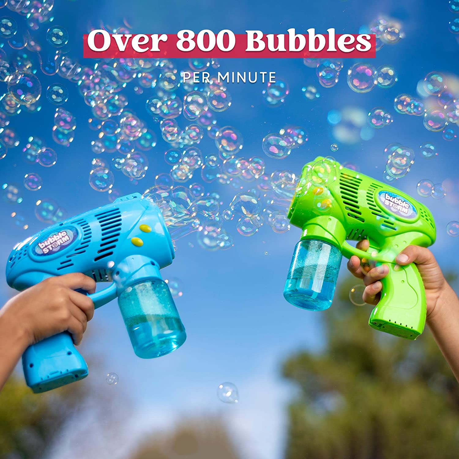 3 Bubble Gun Blasters (blue Green Orange) - Joyin