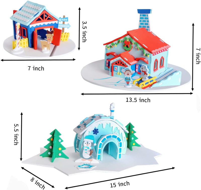 3D Foam Glacier House Craft Kit, 2 pack