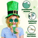 3Pcs St. Patrick Day Shamrock Glasses with Metal Glasses Frames