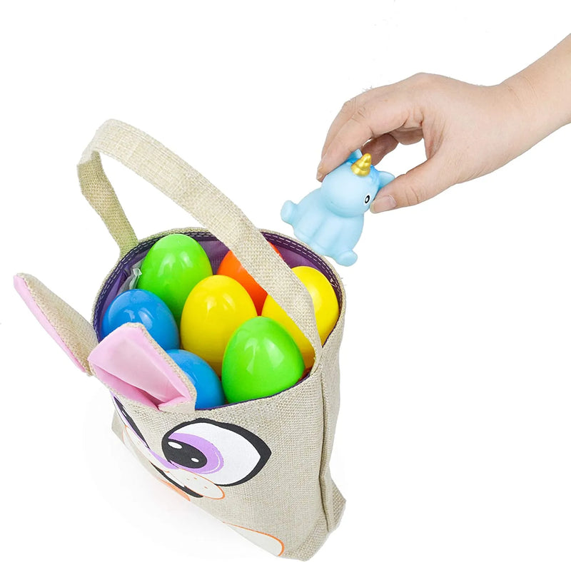 3Pcs Easter Bunny Tote Bags