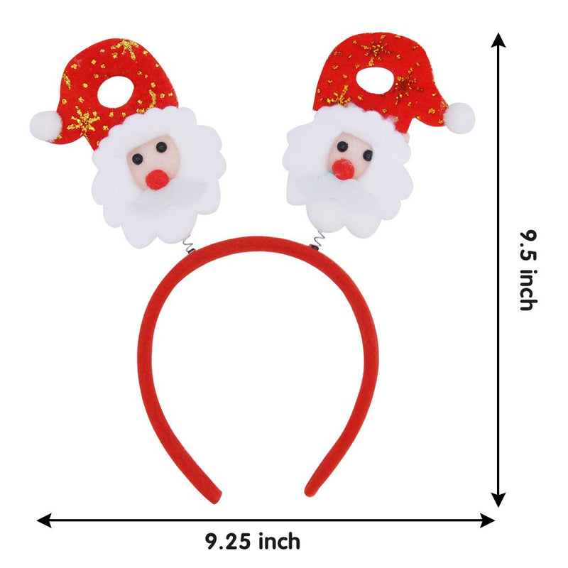 12 Christmas Headbands With Assorted Design