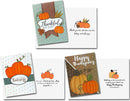 Pumpkin Thanksgiving Greeting Gift Cards, 36 Pcs