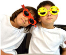 Fancy Frame Kids Neon Sunglasses, 8 Pcs