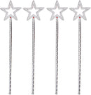 Silver Fairy Star Wand, 12 Packs