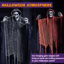 3 Pcs Halloween Hanging Grim Reapers, one 67in Two 47in Grim Reapers