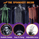 3 Pcs Halloween Hanging Grim Reapers, one 67in Two 47in Grim Reapers