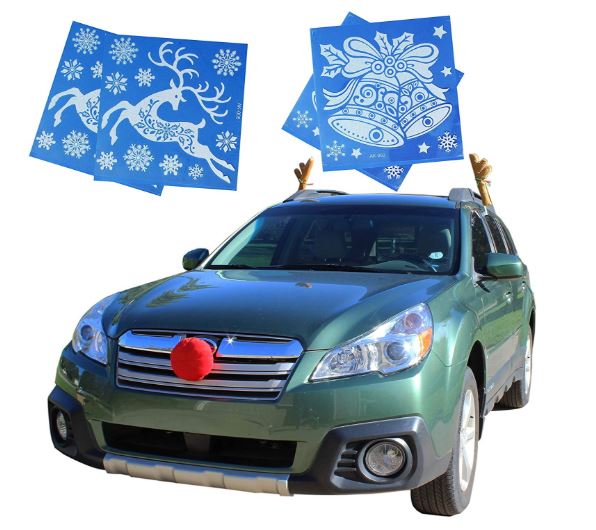 Reindeer Car Costume and Decoration, 4 Pcs