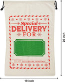 Large Gift Bags Santa Sacks, 3 Pack