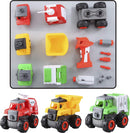 3 in 1 Take Apart RC Remote Control Truck Toy Combo Set