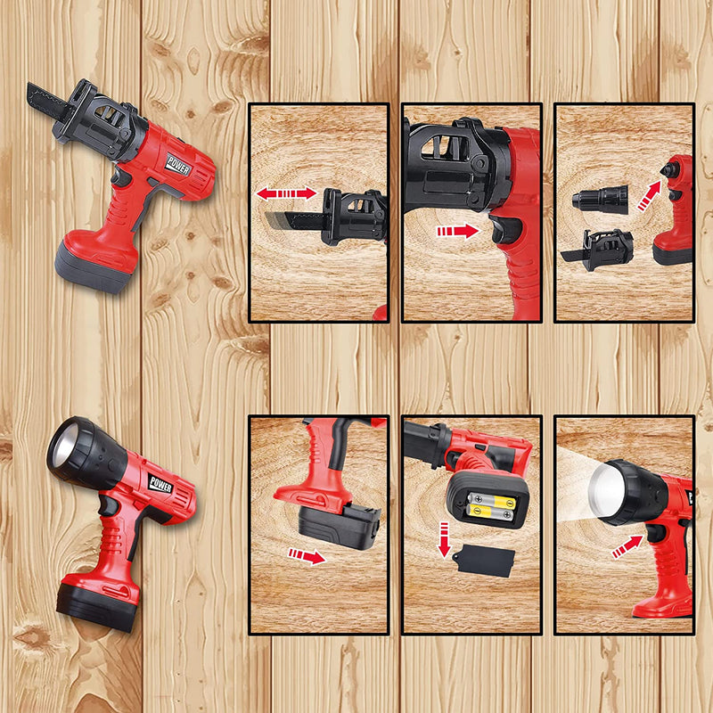 4-in-1 Construction Electric Tool Playset
