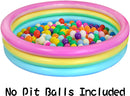SLOOSH - 2 Packs 45in Multicolor (6 Color Rings) Inflatable Baby Swimming Pool Set