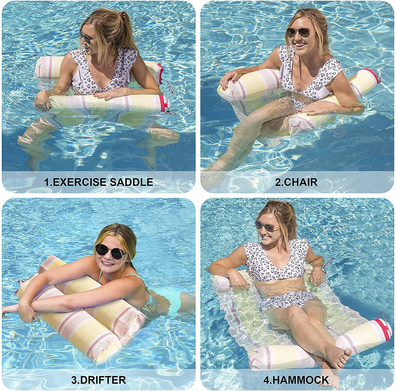 SLOOSH - Inflatable Hammock Pool Lounger (Yellow)