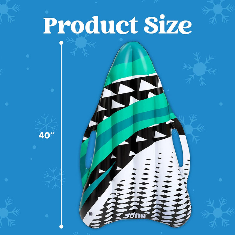 40" Inflatable Snow Sleds, 2 Pack (Green)