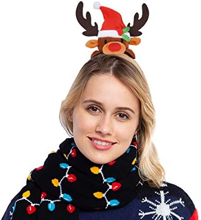 8 Christmas Headbands With Assorted Design