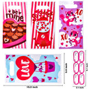 48Pcs Valentines Day Treat Bags Set