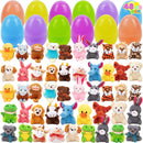 48Pcs Animal Plush Toys Prefilled Easter Eggs
