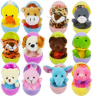 48Pcs Animal Plush Toys Prefilled Easter Eggs