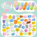 48Pcs 2.3in Pre-filled Easter Eggs Containing Mochi Squishy Toys for Easter Egg Hunt