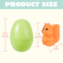 48Pcs 2.3in Pre-filled Easter Eggs Containing Mochi Squishy Toys for Easter Egg Hunt