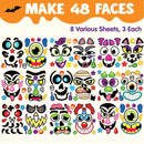 48 Pcs Halloween Pumpkin Decoration Stickers